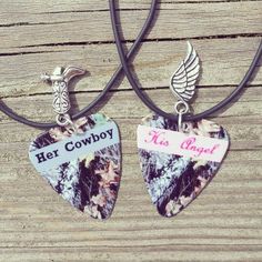 Her Cowboy His Angel necklaces boot wing silver charm guitar | Etsy Country Boyfriend Gifts, Angel Guitar, Country Boyfriend, Relationship Jewelry, Tire Rings, Matching Necklaces For Couples, Country Couple, Cute Country Couples, Guitar Picks Personalized