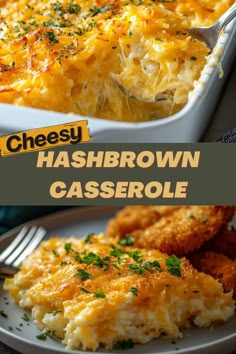 this cheesy hashbrown casserole is an easy and delicious side dish