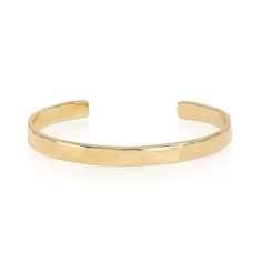 Our Small Flat Plain Cuff Bracelet is a gold cuff bracelet crafted by hand in Bali, using a technique that creates wavy, eye-catching patterns. Hoop Bracelet Gold, Simple Gold Bangle Bracelets, Gold Bracelet 2022, Braclets Gold, Anna Beck, Gold Cuff Bracelet, Gold Jewellry, Preppy Jewelry, Hills And Valleys