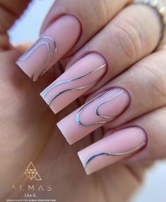 Mate Nails, Nail Art Mariage, Construction Nails, Metallic Nails Design, G Nails, Minimalist Nail Art, Work Nails, Pretty Nail Art Designs, Inspo Instagram