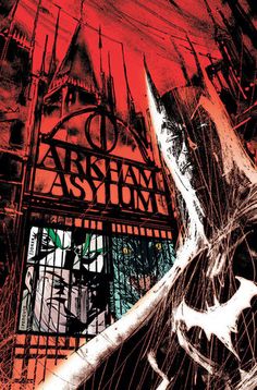 the cover to batman arkhan asym special, with an image of a man in jail