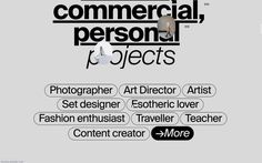 the logo for commercial, personal and creative art projects with an image of two people