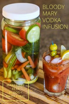 Blood Mary, Pickle Vodka, Homemade Liquor, Flavorful Vegetables, Infused Vodka, Alcohol Drink Recipes, Drinks Alcohol Recipes, Alcohol Recipes