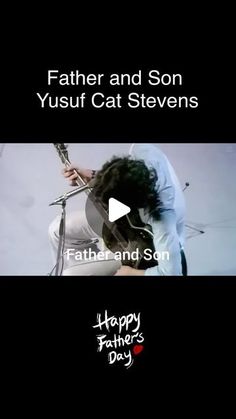 father and son yusuf cat stevens playing guitar for happy father's day