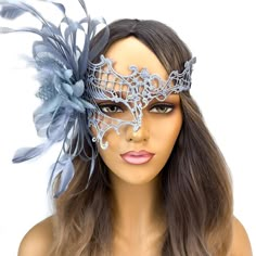 PRICES MAY VARY. Elegant and timeless lace masquerade mask made with a sexy, phantom burlesque theme in mind. Comes with straps for comfortable and easy wear around the head. One size. Great for teens, adults and children over 12 years of age. Excellent mardi gras mask for festivals, events, concerts, prom, costume and cosplay parties and events. Beautiful and elegant phantom feather masquerade mask with feathers made for masquerade ball events, parties and Halloween costume events. Mask For Masquerade Ball, Burlesque Theme, Masquerade Ideas, Mask With Feathers, Lace Masquerade Mask, Phantom Mask, Lace Masquerade Masks, 18th Birthday Outfit, Prom Costume