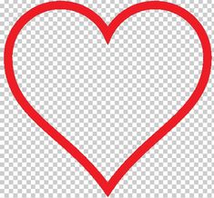 a red heart on a transparent background