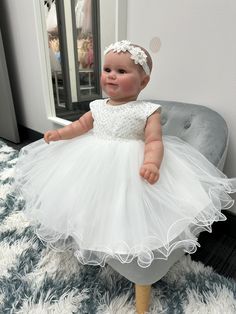 Naming Ceremony Dress, Infant Flower Girl, Dress For Baby Girl, Ceremony Dress, Dress For Baby, Baby Dedication, First Communion Dress