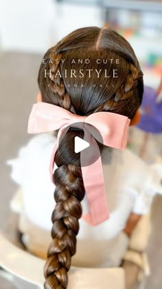 Yohana Hall on Instagram: "This one is one of the easiest and cutest hairstyles, one of my go to whenever I don’t have a lot of time! ⁣ .⁣ .⁣ .⁣ .⁣ .⁣ #hairstyles #hairtutorial #instahair #cutehairstyles #easyhairstyles #kidhairstyles #summerhair #girlmom #girlmomlife #hairinspiration" Hairstyles For Long Hair Little Kids, Hair Style For School Kids, First Day Hairstyles For Kids, Cute And Easy Hairstyles Braids, Cute Hairstyles Little Kids, Long Hairstyles Girls Kids, Easy Kid Hairstyles For Long Hair, First Day Of School Hairstyles For Kindergarten, Cute Back To School Hairstyles For Kids