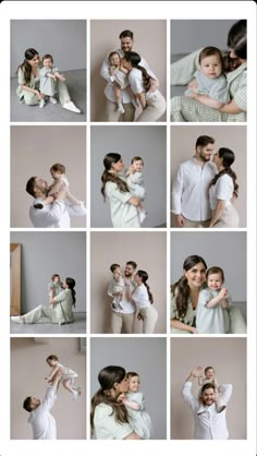 a collage of photos with people holding each other