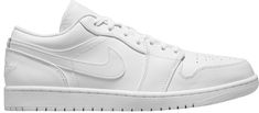 Design: Genuine leather in the upper offers durability and a premium look Encapsulated Air-Sole unit provides lightweight cushioning Solid rubber outsole enhances traction on a variety of surfaces Jordan Country, Low Shoes, Sneaker Release, Youth Sports, Air Jordan 1 Low, Jordan 1 Low, Jordans For Men, Air Jordan 1, White White