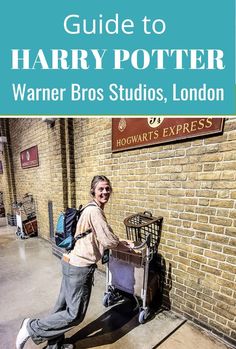 harry potter's guide to hogwarts studios, london with text overlay