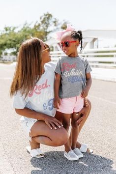 I love matching with my little one! This post has the best 4th of July outfits to buy!! Americana Outfits, Nfl Outfits