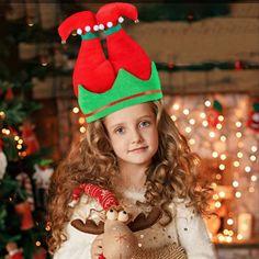 The Holiday Aisle® Christmas Celebration Costume Party Accessories Elf Hat Twinkle Toe Green/Red Bands Hat - Props & Party Supplies for Plays, Festivals, Photo Shoots (1/Pkg) Pkg/1 The Holiday Aisle® | The Holiday Aisle® PMU Christmas Celebration Costume Party Accessories Elf Hat Twinkle Toe Green / red Bands Hat Pkg / 1 green / pink / red | Wayfair Adjustable Christmas Costume Hats, Elf Hat With Fur, Novelty Christmas Party Headband, Christmas Festive Headband Headpiece, Baby Elf Hat, Elf Hat, Red Band, Party Accessories, Hat Band