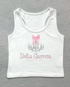 delta gamma at the plaza <3 ♡ NEED A BULK ORDER? We offer bulk discounts for orders over 35 shirts. Please check the last listing photo for exact pricing! We also offer this print on: SWEATSHIRTS, TEES (COMFORT COLORS OR GILDAN), AND BABY TEES. ♡ Please read full description and try not to order too close to your event! I will make sure your shirt is out by my scheduled date, but delays sometimes do happen through USPS, so please allot enough time for delivery. ♡ NO REFUNDS are accepted on sorority shirts, but please contact me if you have an error with your order. ♡ This listing comes in a cropped tank. Please check size chart for sizing info! If you would like this design on a baby tee for a bulk order, please reach out so I can accommodate that request! ♡ Please check size chart for exa Teddy Bear Sorority Shirt, Delta Gamma Shirts, Fancy Hotel, Recruitment Shirts, Bid Day Shirts, Big Little Shirts, Sorority Shirt, Bid Day Themes, Alpha Xi