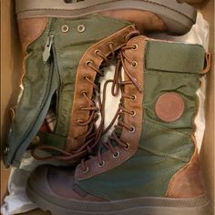 Palladium Shoes | Womens Palladium Boots | Color: Green/Brown | Size: 8 Style Lookbook, College Style, Shoes Womens, College Fashion, Fashion Lookbook