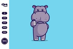 the hippo is standing with his arms crossed