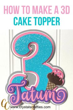 Red Birthday Cakes, 3d Cake Toppers, Cake Topper Tutorial, 3d Cake, Cricut Joy