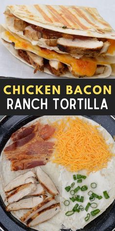 Enjoy a quick lunch with this easy Chicken Bacon Ranch Tortilla Hack recipe! If using a low carb tortilla this chicken wrap has just 5 net carbs per serving! Chicken Bacon Ranch Tortilla, Quick Lunch Recipes, Boiled Egg Diet Plan, Lost 100 Pounds, Chicken Bacon Ranch, God Mat, Bacon Ranch, Work Lunch, Quick Lunches