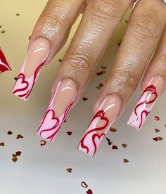 #valentinenails #valentinesdaynails #nailsoftheday #holidaynails #vdaynails #valentinesdaygift #inspiration #nailsofinstagram #pinknailsideas #heartnails #naildesign Pink Red Valentines Day Nails, Dope Nail Designs Valentines Day, Love Nails Design Valentines Day, Lips Nails Designs, Valentine’s Day Nail Art, Valentine Inspired Nails, Valentine Nails Red, Valentine’s Day Nails, Anti Valentines Day Nails