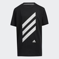 Sports Attire, Adidas Sport, Black Kids, Jersey Design, Adidas Online, Striped Tee, Black Adidas, Adidas Jacket, Black Tee