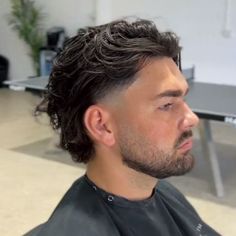 Short Hair Taper Fade, Short Hair Taper, Faded Mullet Men, Hair Taper Fade, Taper Fade Long Hair, Long Hair Fade, Mens Haircuts Thick Hair, Mens Haircuts Wavy Hair