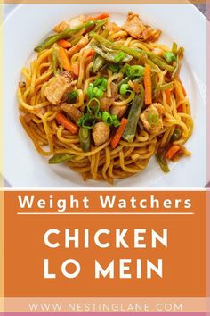 Weight Watcher Noodle Recipes, Healthy Low Mein, Low Calorie Lo Mein Recipe, Weight Watcher Asian Recipes, Healthy Low Mein Recipes, Healthy Lo Mein Recipe Chicken, Ww Asian Recipes, Rocco Dispirito Recipes Now Eat This Diet