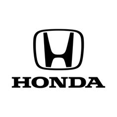 the honda logo on a white background