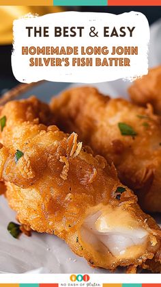 the best and easy homemade long john silver's fish batter recipe is on display