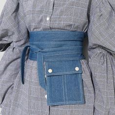 Girdle Belt, Ropa Upcycling, Denim Inspiration, Spring Summer Autumn Winter, Denim Ideas, Denim Pocket, Upcycled Fashion, Denim Style, Mode Inspo