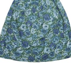 Item is in good used condition. >Size: S >Waist: 28" >Length: 34" Retro Long Blue Skirt, Retro Blue Mini Skirt, Vintage Blue Pleated Skirt Bottoms, Retro Blue Flared Skirt Bottoms, Retro Blue Cotton Skirt, Vintage Blue Pleated Skirt, Vintage Blue Full Skirt, Retro Blue Pleated Skirt, Blue Retro Mini Skirt For Spring