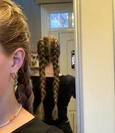 Long Hair Two Braids, Long To Short Haircut, Dutch Braids, Hippie Hair, Hair Tips Video, School Hairstyles, Sports Hairstyles, Hair Tutorials For Medium Hair