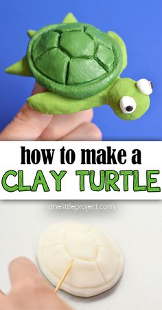 how to make a clay turtle for kids