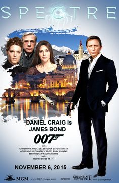 the poster for james bond's spectree starring daniel craig as james bond