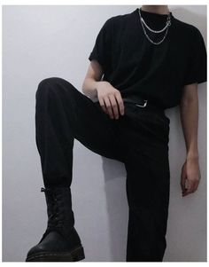 Retro Grunge Aesthetic Outfit, Aesthetic Outfits Men, Tomboy Style Outfits, Swaggy Outfits, Men Fashion Casual Outfits, Tomboy Fashion