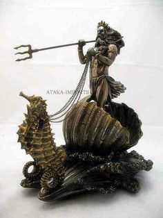 Cool chariot God Of Sea, Statue Greek Mythology, Greek Deities, Greek Sculptures, Statue Greek