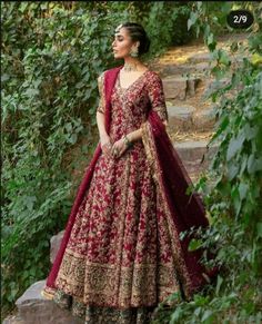 Indian Closet, Red Bridal Dress, Desi Wedding Dresses, Heavy Dresses, Wedding Party Outfits, Latest Bridal Dresses, Bridal Dresses Pakistan, Pakistani Wedding Outfits, Pakistani Fancy Dresses