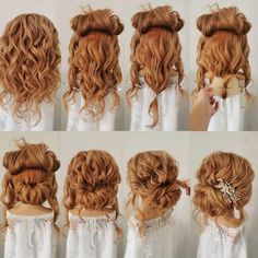 Sanggul Modern, Hair Updos Tutorials, Bridesmaid Hair Long, Hoco Hair Ideas Updo Hairstyle, Updo Tutorial, Bridesmaid Hair Half Up, Bridesmaid Hair Down, Bridesmaid Hair Short, Bridesmaid Hair Updo