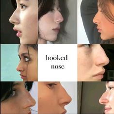 Nose Shapes Names, Nose Types Shape Names, Celebrities With Nose Bump, Fleshy Nose Women, Bumpy Nose Aesthetic, Models With Hooked Noses, Pointy Nose Side Profile, Pixie Nose Front View, Arched Nose Side Profile