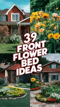 front flower bed ideas with flowers in the middle