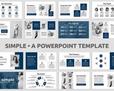 the simple powerpoint presentation is ready to be used in any business or projector