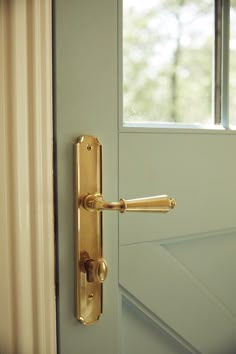 an open door with a handle on it