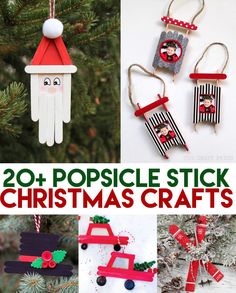 20 popsicle stick christmas crafts for kids to make