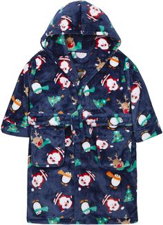 Metzuyan Boys & Girls Christmas Novelty Hooded Dressing Gown Red 3-4 Years: Amazon.co.uk: Clothing Gown Red, Cosy Christmas, Uk Clothing, Christmas Characters, Dressing Gown, Christmas Girl