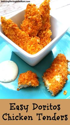 easy doritos chicken tenders with ranch dressing