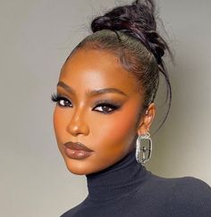 Justine Skye Makeup Looks, Sultry Makeup, Mekap Mata, 20 Makeup, Neutral Lips, Makeup For Black Skin, Brown Skin Makeup, Smink Inspiration, Glam Makeup Look