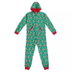 Brand New! Bought In Disneyland. Gingerbread Character Pattern. Fuzzy Hood. Zipper Closure. Baby Minnie, Baby Minnie Mouse, Mickey And Minnie Mouse, Plaid Pajamas, Disney Holiday, Holiday Pajamas, Holiday Baby, Holiday Sweatshirt, Cute Cookies