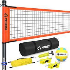 ad eBay - 32’ x 3' Adjustable Height Portable Volleyball Net Set w / PU ball , Steel Poles - Buy Now, click the link (eBay) Portable Volleyball Net, Volleyball Nets, Professional Volleyball, Volleyball Set, Beach Backyard, Volleyball Net, Ball Pump, Bowling Team, Sport Volleyball