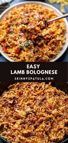 an easy and delicious recipe for lamb bolognzoe