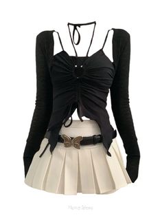 Discover luxurious prom dresses that offer stunning designs and timeless sophistication Check more at https://beautyfashionideas.com/dress/discover-luxurious-prom-dresses-that-offer-stunning-designs-and-timeless-sophistication-6/ 2 Piece Skirt, 2 Piece Skirt Set, Bow Belt, A Line Mini Skirt, Swaggy Outfits, Women Outfits, Kpop Outfits, Stage Outfits, الرسومات اللطيفة