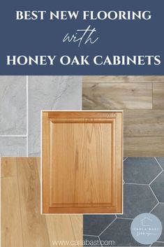 the best new flooring with honey oak cabinets